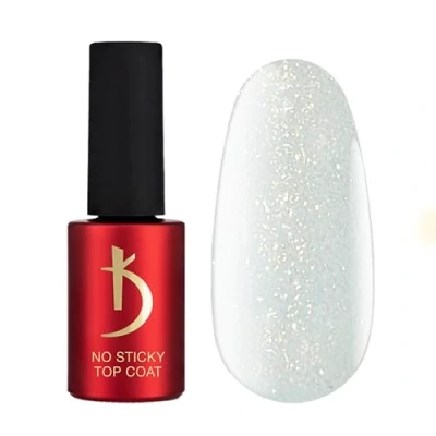 Immagine di Kodi Professional Top Coat Semipermanente Scintillio Oro No Wipe 7ml Smalto per unghie lucido UV Gel Sparkle Gold