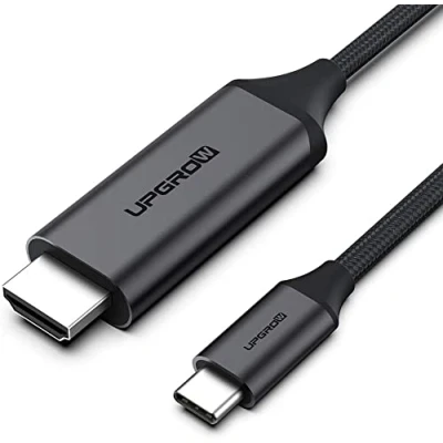 Immagine di Upgrow, Cavo da USB C a HDMI, 4K 60 Hz, 1,8 m, tipo per MacBook Pro, Air, iPad iMac, Chromebook Pixel