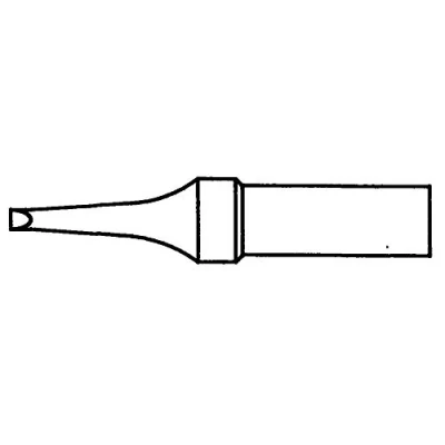 Immagine di Weller 4ETR 1 punta di saldatura Forma piatta Dimensione 1.6 mm Lunghezza punte 35 Contenuto pz.