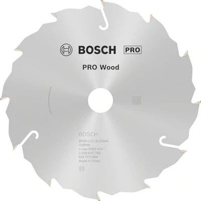 Immagine di Bosch Accessories Standard for Wood Speed 2608640786 Lama circolare in metallo duro 160 x 20 2.4 mm Numero di denti: 12 1 pz.