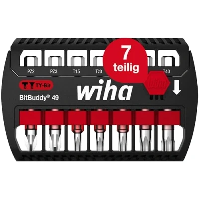 Immagine di Wiha 42118 Kit inserti 7 parti TORX Plus, Croce Pozidriv