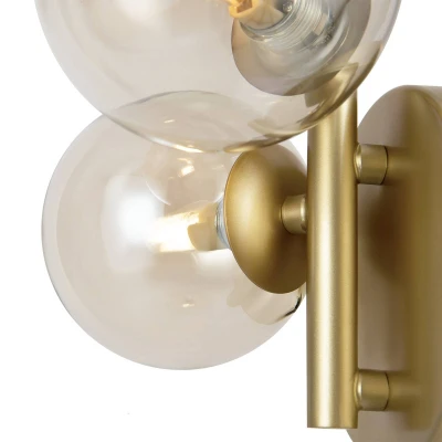 Immagine di Dallas Lampada da parete Moderna in metallo dorato 28 W IP 20 AC 220 240 G9 non incl. per cucina, sala, camera letto