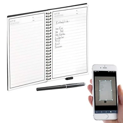 Immagine di General Office Blocchi appunti e taccuini Elettronico Taccuino: Notebook Riutilizzabile con penna nera app, DIN A5 (Taccuino riscrivibile, Digitale Taccuino, bloc notes)