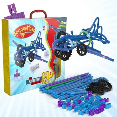 Immagine di spaghetteez Noodle Flyer Set Interactive Flying Jet for Kids Creative and Educational Fun Toy. STEM Learning Ideal Age 5+