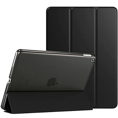 Immagine di TiMOVO Cover per iPad 9 Generazione 2021/iPad 8 2020/iPad 7 2019, Custodia con Guscio Posteriore Traslucido Smart Auto Svegliati/Sonno 10.2&quot;, Nero