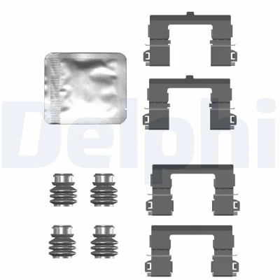 Immagine di DELPHI LX0754 Kit accessori, Pastiglia freno PEUGEOT: 3008 II SUV