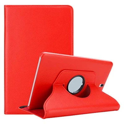 Immagine di Cadorabo Custodia Tablet per Samsung Galaxy Tab S3 (9.7&quot; Zoll) SM T820N / T825N in ROSSO PAPAVERO Copertura Protettiva Stile Libro SENZA Auto Wake Up con Funzione Stand e Cerniera Elastico