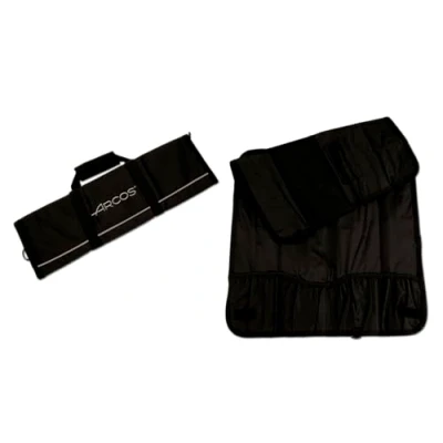 Immagine di Arcos Borsa Portacoltelli di 8 Pezzi 100% Polyester 500 x 510 mm Colore Nero (COLTELLI Non Inclusi)
