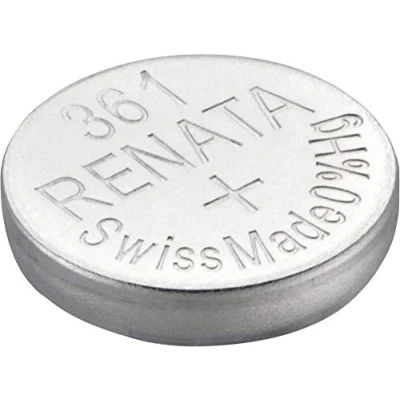 Immagine di Renata Batteria a bottone 361 1.55 V 1 pz. 24 mAh Ossido dargento SR58