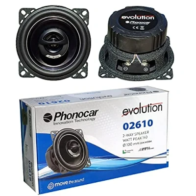 Immagine di 2 ALTOPARLANTI compatibile con PHONOCAR EVOLUTION 02610 coassiali vie da 10,00 cm 100 mm 4&quot; di diametro 30 watt rms e 70 max 4 ohm 92 db spl auto, a coppia