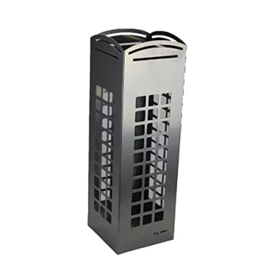 Immagine di DRW a991029 portaombrelli Cabina Argento, Metallo Comune, 15,5 x 49 cm