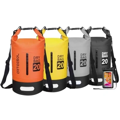 Immagine di Blackace arteesol 5L 10L 20L 30L Impermeabile Borsa Secca/Borsa con Cinghia Lunga Regolabile per Kayak in Barca Escursione canoa/pesca/Rafting/Nuoto/Snowboard