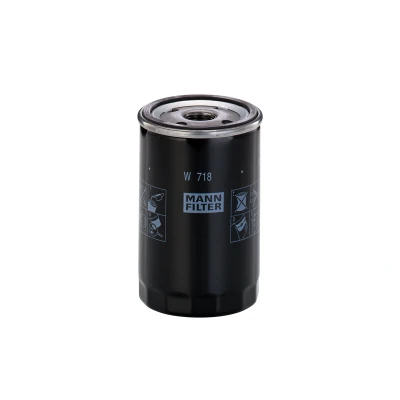 Immagine di MANN FILTER W 718 Filtro olio 3/4 16 UNF 1B con una valvola blocco arretramento ad avvitamento