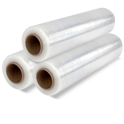 Immagine di Pellicola Trasparente per Imballaggio, Plastica Imballaggio Traslochi, Adesiva Protettiva, Mobili, Scatole Cartone Trasloco e Oggetti Ofituria (3 pz)