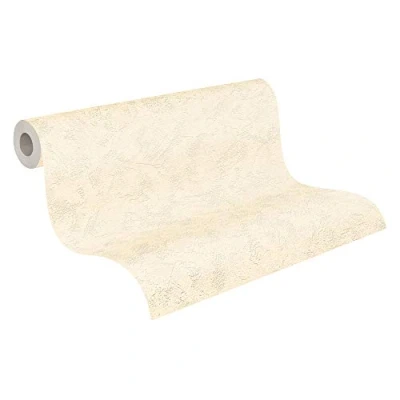 Immagine di A.S. Création OK 169259 1692 59 Carta da parati in tessuto non tessuto, tinta unita, 10,05 m x 0,53 m, beige