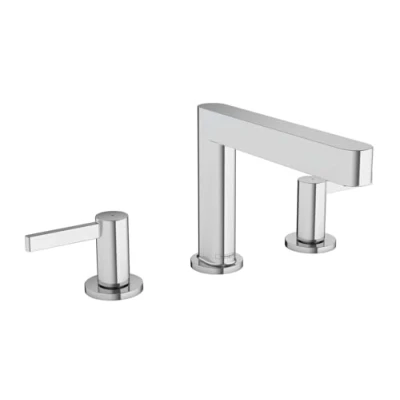 Immagine di hansgrohe Finoris Rubinetteria 3 fori lavabo 110 con push open, cromo, 76033000