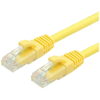 Immagine di Value 21.99.0252 RJ45 cavo di rete, patch CAT 6 U/UTP 1.50 m Giallo non schermato, Privo alogeni, Ritardante fiamma 1 pz.