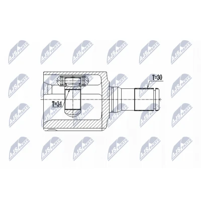 Immagine di NTY NPW CH 043 Kit Giunto Omocinetico Trasmissione automatica Assale anteriore Sx JEEP: Renegade SUV