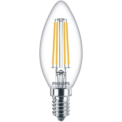 Immagine di Philips Lighting 76221600 LED (monocolore) ERP E (A G) E14 6.5 W = 60 Bianco freddo (Ø x L) 3.5 cm 9.7 1 pz.