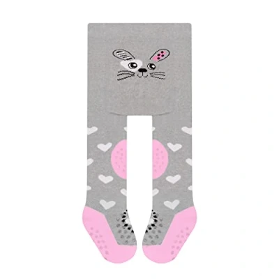 Immagine di L&amp;K II Confezione da 1 collant per gattonare bambini e bambine, con suola in ABS, antiscivolo, motivo animale, 2769, 2769E 1, 80 cm/86 cm