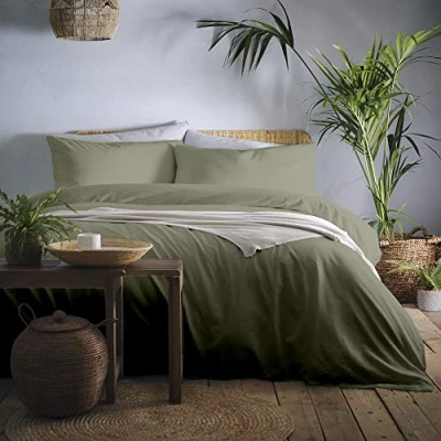 Immagine di Appletree Cassia Set Copripiumino in Cotone, Cachi, Doppio