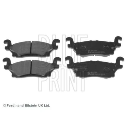 Immagine di BLUE PRINT ADA104222 Kit pastiglie freno Assale posteriore con segnalatore acustico usura HUMMER: H3 SUV