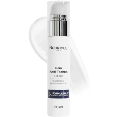 Immagine di NUBIANCE Cura correttiva contro l&#039;iperpigmentazione HRB 3, anti macchie, formula notte, 50 ml Per pelle nera, opaca e mista crema macchie viso, mani, riparatrice, schiarente
