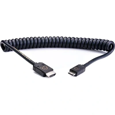 Immagine di Atomos 4 K60 C4 cavo HDMI Mini 40 cm, Cast Connector (80 cm Extended) Nero