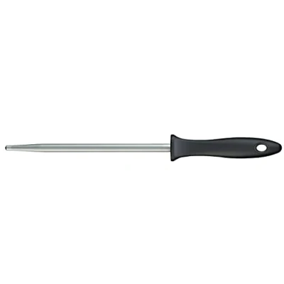 Immagine di Fiskars Acciaino con Manico in Plastica, Essential, Acciaio Inossidabile, HRC 53, Lunghezza della Lama: 20 cm, Nero/Argento, 1065581