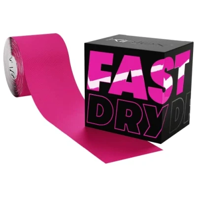 Immagine di Kintex Kinesiology Tape impermeabile e ad asciugatura rapida, 5 cm x m, FastDry Tape, nastro fisioterapico delicato sulla pelle, medico, per sport fisioterapia (Rosa)