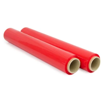 Immagine di OFITURIA pellicola per imballaggio 50 cm di larghezza e stirabile fino a 300 metri lunghezza Rotolo elastica manuale industriale (rosso, 2)