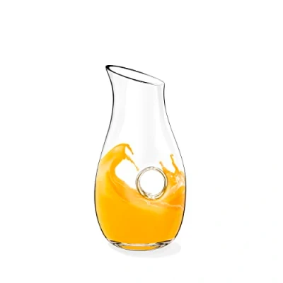 Immagine di Wilmax Brocca in vetro da 1400 ml, caraffa per acqua, vetro, vino, teiera, confezione regalo, trasparente, 1 pezzo