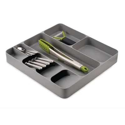 Immagine di Joseph Cutlery Tray Organiser with 8 sections DrawerStore Grey 39 x cm