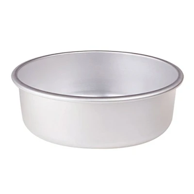 Immagine di Pentole Agnelli Linea Pasticceria e Pizza Tortiera Conica in Alluminio con Orlo (H 8 Cm), Argento, 26 cm