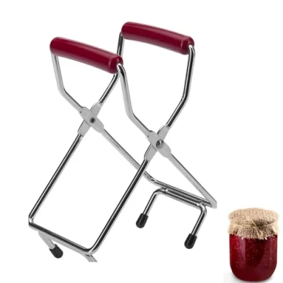 Immagine di Westmark Pinza Per barattoli conserve, vasetti di diametro fino a 18 cm, Acciaio cromato/Plastica, Argento/Rosso, 10532270