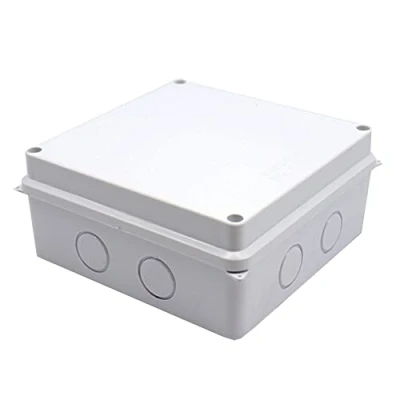 Immagine di Scatola di giunzione in ABS, custodia per progetti elettrici fai da te, impermeabile, esterni, antipolvere, con connettore IP55, 150 x 70 mm