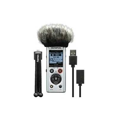 Immagine di Olympus Registratore vocale digitale LS P1 Podcaster Kit Tempo di registrazione (max.) 123 h Argento