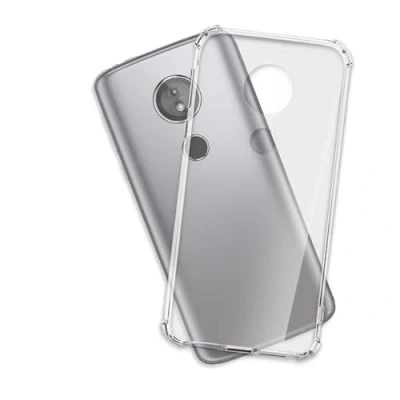Immagine di mtb more energy® Custodia Crystal Armor per Motorola Moto E5, G6 Play (5.7&#039;&#039;) Hard PC Back &amp; Soft Silikon Bumper Angoli rinforzati Trasparente TPU Case Cover