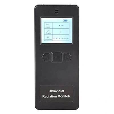 Immagine di LCD Misuratore UV Digitale Portatile Rilevatore di Radiazioni Ultraviolette UVI Tester Radioattivo con Visualizzazione della Temperatura per Casa, Ufficio