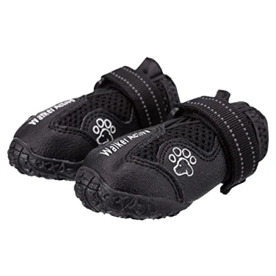 Immagine di Trixie Walker Active Protezioni per le zampe, Con elementi riflettenti e chiusura a strappo, Nero, LXL, 2 pezzi