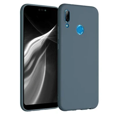 Immagine di kwmobile Custodia Compatibile con Huawei P20 Lite Cover Back Case per Smartphone in Silicone TPU Protezione Gommata ardesia scuro