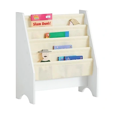 Immagine di SoBuy® Libreria,Portariviste a terra, scaffale per riviste, 4 scomparti,FRG225 W,IT
