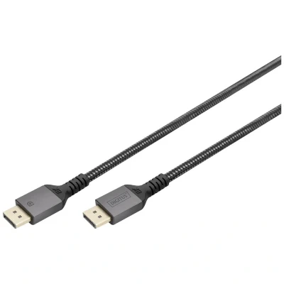 Immagine di Digitus Displayport Cavo Spina 2 m Nero DB 340201 020 S tripla schermatura, Flessibile, Privo di alogeni, tondo