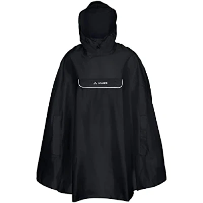Immagine di VAUDE Valdipino Poncho da Uomo, Poncho, 02285, Nero, S