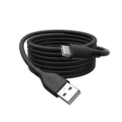 Immagine di Digitus Cavo di connessione USB 2.0 0,5 m a Type C Alta velocità 480 Mbit/s 60W Power Delivery Flessibile in Silicone Nero per iPad, iPhone, Smartphone Android, Tablet