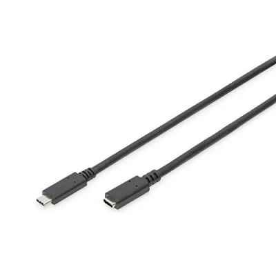 Immagine di Digitus Cavo USB 3.2 Gen1 (USB 3.0) Spina C®, Presa C® 0.70 m Nero connettore applicabile su entrambi i lati AK 300210 007 S