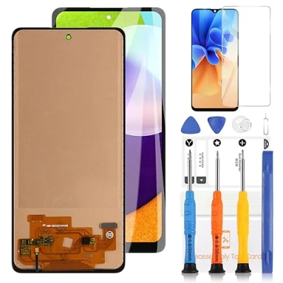 Immagine di LADYSON LCD Schermo per Samsung Galaxy A52 4G A525F Display Touch Screen Digitalizzatore Montaggio Kit di Sostituzione con Strumento(Nero,Non A52S &amp; 5G)