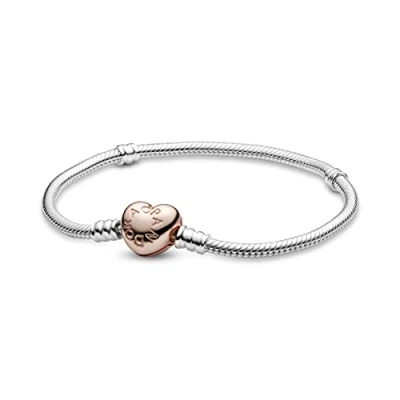 Immagine di Pandora Bracciale 580719 17 cuore d&#039;argento donna Rose