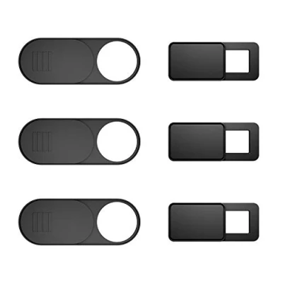 Immagine di TRILINK Webcam Cover (6 Pezzi) Copri Slide Ultra Sottile per Laptop, iMac, MacBook PRO, Mac, Computer, Smartphone, Tablet Proteggere la Tua Privacy (Nero)