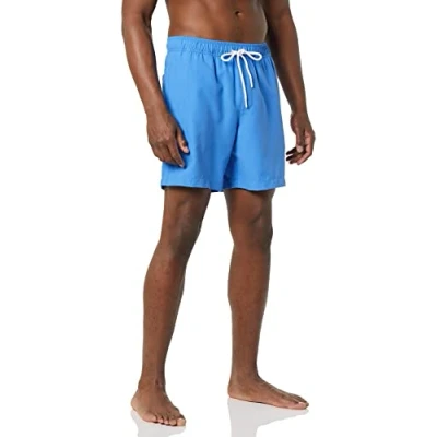 Immagine di Amazon Essentials Costume a Boxer Ad Asciugatura Rapida 18 cm colori fuori produzione Uomo, Blu, S